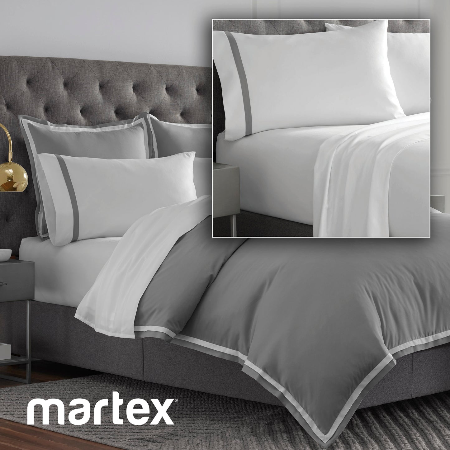 2000 SERIES ULTRA-SOFT MICRO BRUSHED QUEEN DUVET COVER - (7PCS SET)