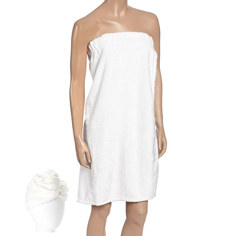 BAMBOO HAIR TURBAN WRAP SET