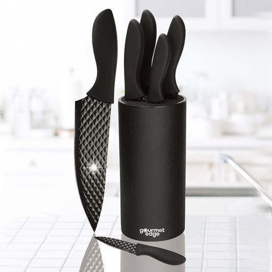 7 - PIECE DUAL DIAMOND NON-STICK KNIFE SET
