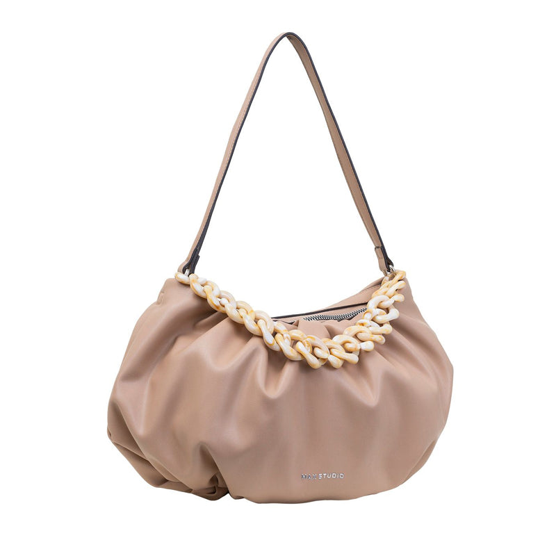 SMOOTH DRAPED & RUCHED BAGUETTE BAG