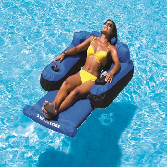 FABRIC COVERED CHAIR POOL FLOAT