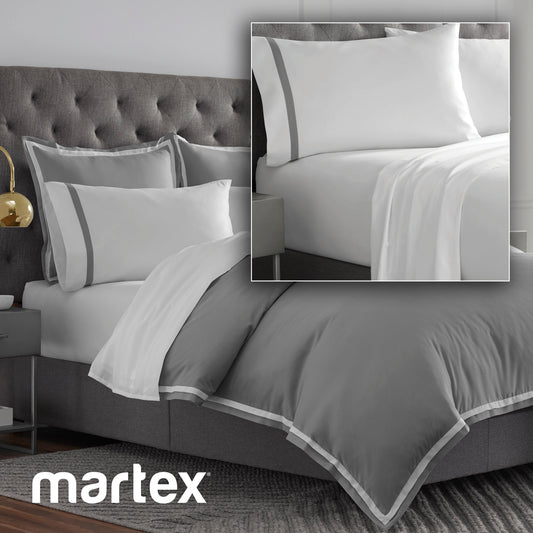 2000 SERIES ULTRA-SOFT MICRO BRUSHED QUEEN DUVET COVER - (7PCS SET)