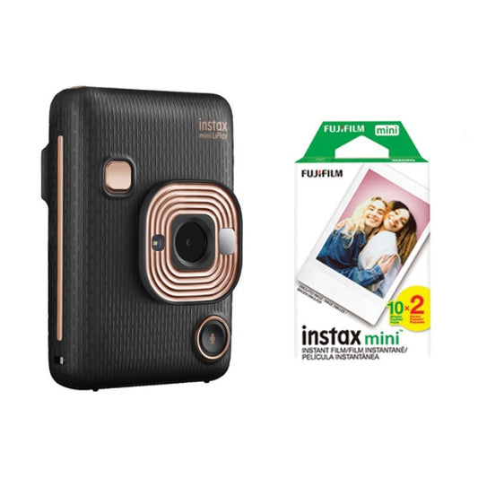 INSTAX MINI LIPLAY HYBRID INSTANT CAMERA WITH 20 PACK FILM KIT, ELEGANT
