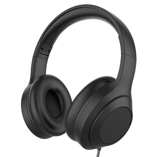 FOLDING STEREO HEADPHONES WITH IN-LINE MIC
