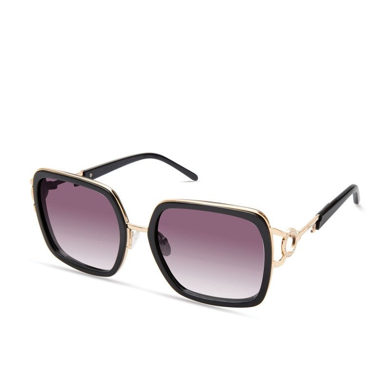 FACTORY SHINY GEOMETRIC SUNGLASSES