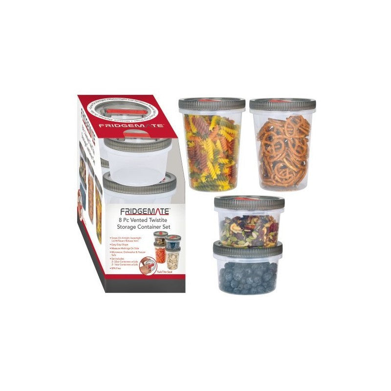 TWISTITE 8PC SET WITH CONTAINERS & 3 LIDS 16OZ/32OZ