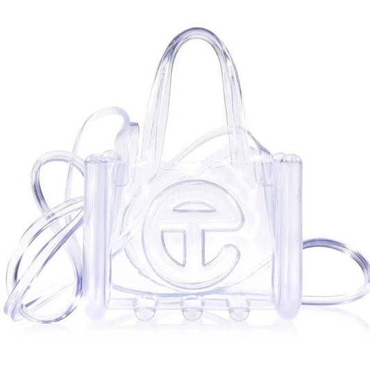 MELISSA X TELFAR SMALL JELLY SHOPPER II CLEAR