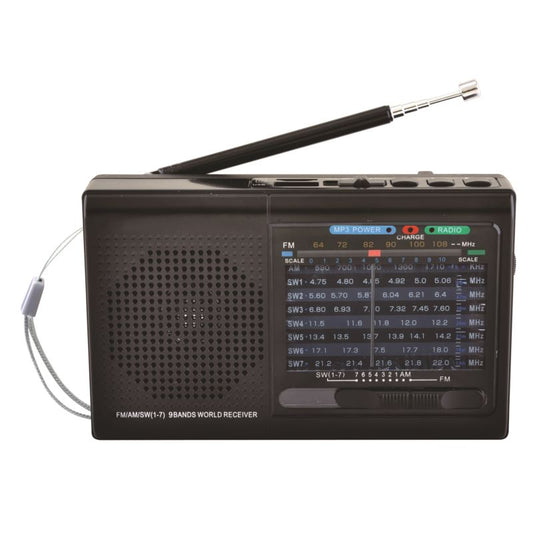9 - BAND AMFM PORTABLE RADIO WITH BLUETOOTH AND USB PORT