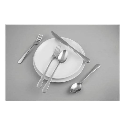 20 - PIECE KEENE HAMMERED MIRROR FLATWARE SET - (SERVICE FOR 4)
