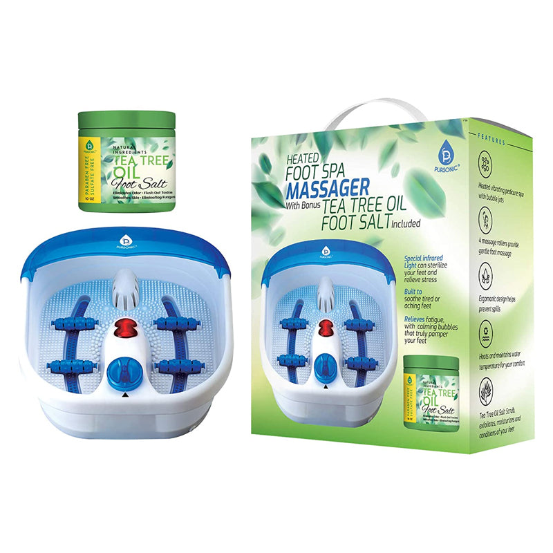 HEATED FOOT SPA WITH MASSAGER AND FOOT SALTS