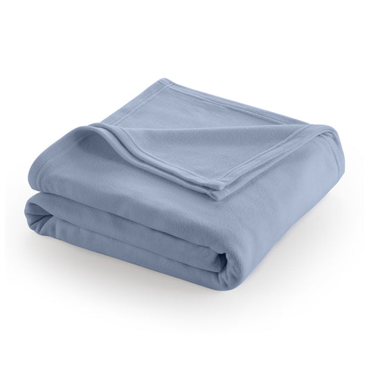 SUPER SOFT FLEECE FULL QUEEN SLATE BLANKET